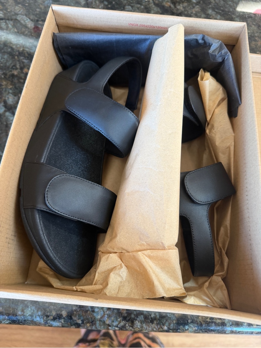 Fitflop Women's Black Double-Strap Sandals